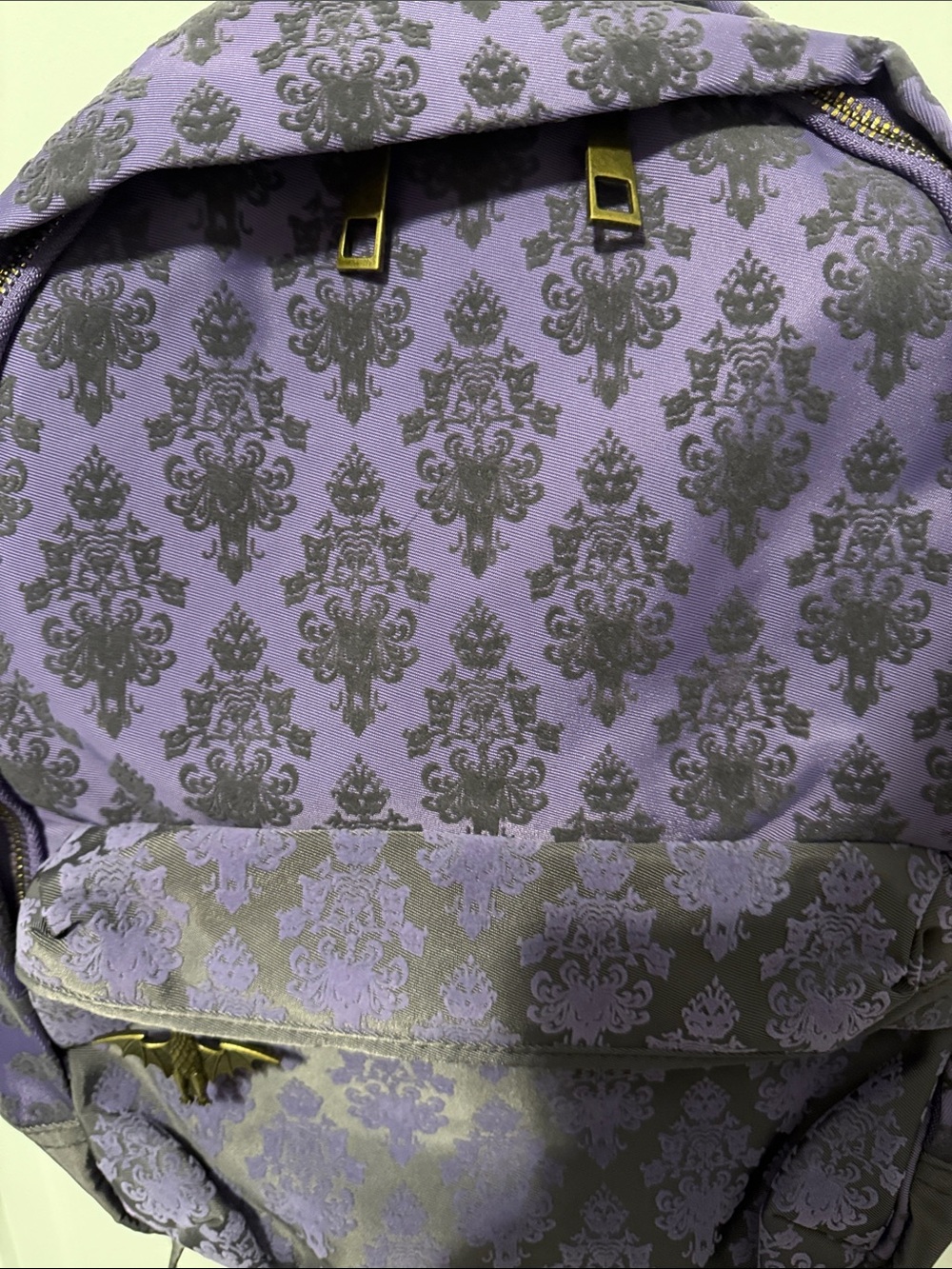 Haunted Mansion Purple Patterned Backpack - Picture 4 of 4